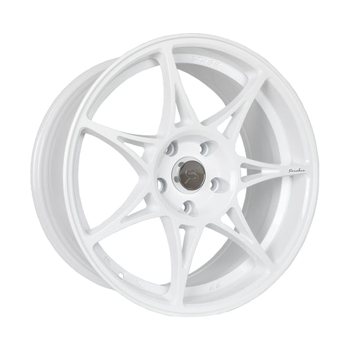 Stage Wheels Foushee 18x8.5 +35mm 5x114.3 CB 73.1 White - Lunaticsco