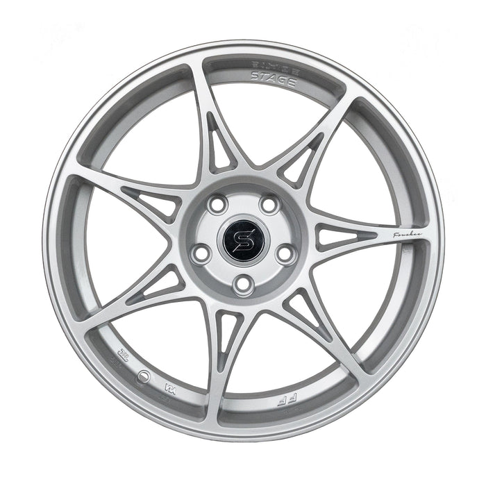 Stage Wheels Foushee 18x9.5 +22mm 5x114.3 CB: 73.1 Color: Liquid Silver - Lunaticsco