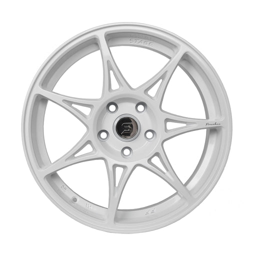 Stage Wheels Foushee 18x9.5 +38mm 5x114.3 CB 73.1 White - Lunaticsco