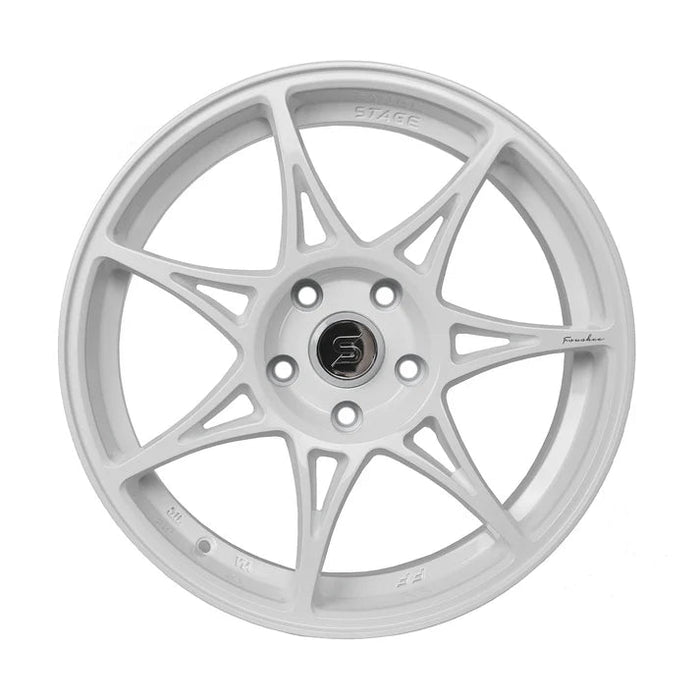 Stage Wheels Foushee 18x9.5 +38mm 5x120 CB: 74.1 Color: White - Lunaticsco