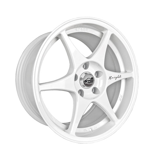Stage Wheels Knight 17x8 +10mm 5x114.3 CB 73.1 White - Lunaticsco
