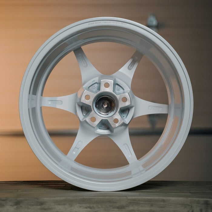 Stage Wheels Knight 17x8 +35mm 5x114.3 CB: 73.1 Color: White - Lunaticsco