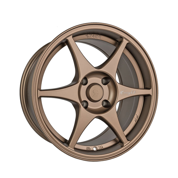 Stage Wheels Knight 17x9 +10mm 4x114.3 CB: 73.1 Color: Matte Bronze - Lunaticsco