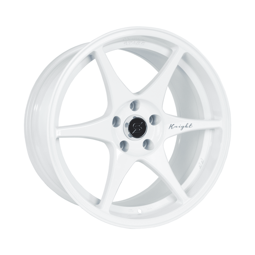 Stage Wheels Knight 18x10.5 +22mm 5x114.3 CB 73.1 White - Lunaticsco