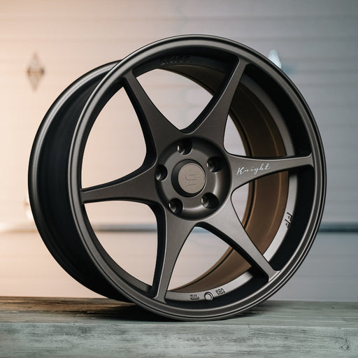 Stage Wheels Knight 18x9.5 +12mm 5x114.3 CB 73.1 Matte Bronze - Lunaticsco