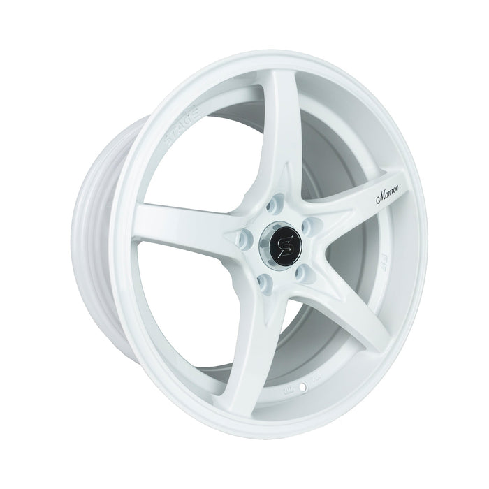 Stage Wheels Monroe 17x8.5 +30mm 5x114.3 CB: 73.1 Color: White - Lunaticsco