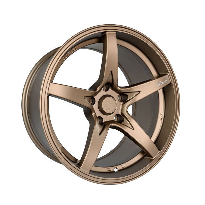 Stage Wheels Monroe 18x9 +12mm 5x114.3 CB: 73.1 Color: Matte Bronze - Lunaticsco