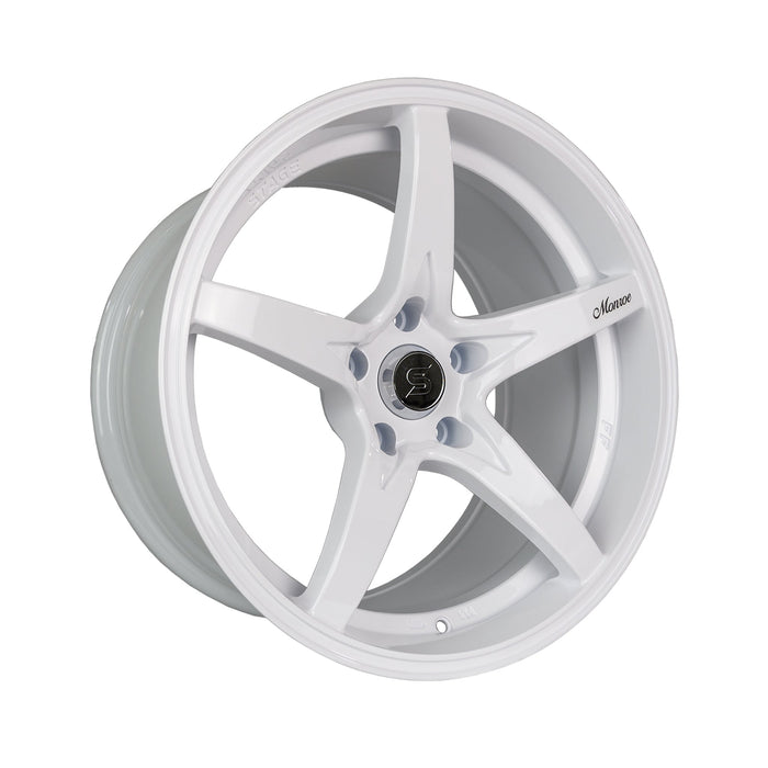 Stage Wheels Monroe 18x9 +22mm 5x100 CB: 73.1 Color: White - Lunaticsco