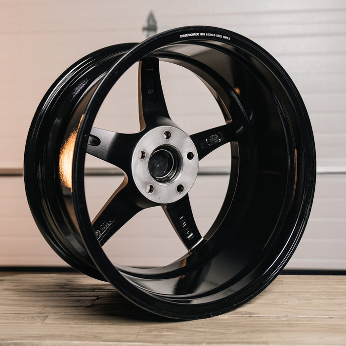 Stage Wheels Monroe 18x9 +22mm 5x114.3 CB: 73.1 Color: Black - Lunaticsco