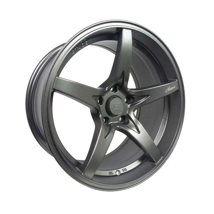 Stage Wheels Monroe 18x9 +22mm 5x114.3 CB: 73.1 Color: Matte Gun Metal - Lunaticsco