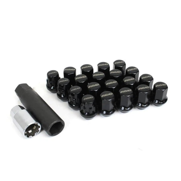 Volk Racing Rays 17 Hex 12X1.25 Lug Nuts Black - Lunaticsco