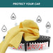 WASH & WHIPS Car Wash Kit - 3-Gallon Bucket with Particle Interceptor Trap, Shampoo, Chenille Mitt & Microfiber Soft Towel, 5pcs - LunaticsCo