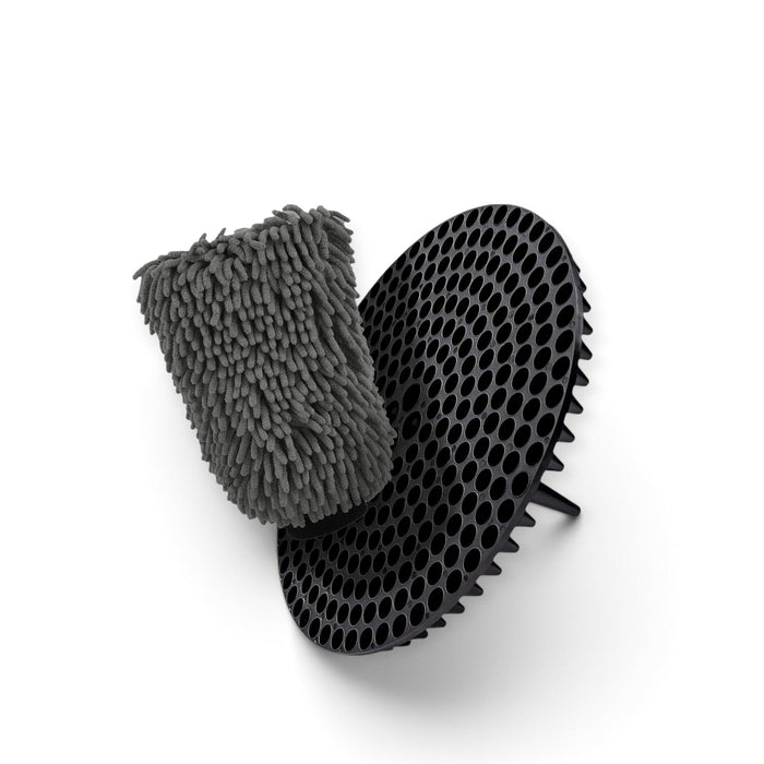 WASH&WHIPS Chenille Premium Scratch-Free Microfiber Wash Mitt & Pitstop Particle Interceptor - LunaticsCo