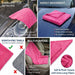WASH&WHIPS Edgeless Microfiber Coral Fleece with Ultrasonic Edge - LunaticsCo