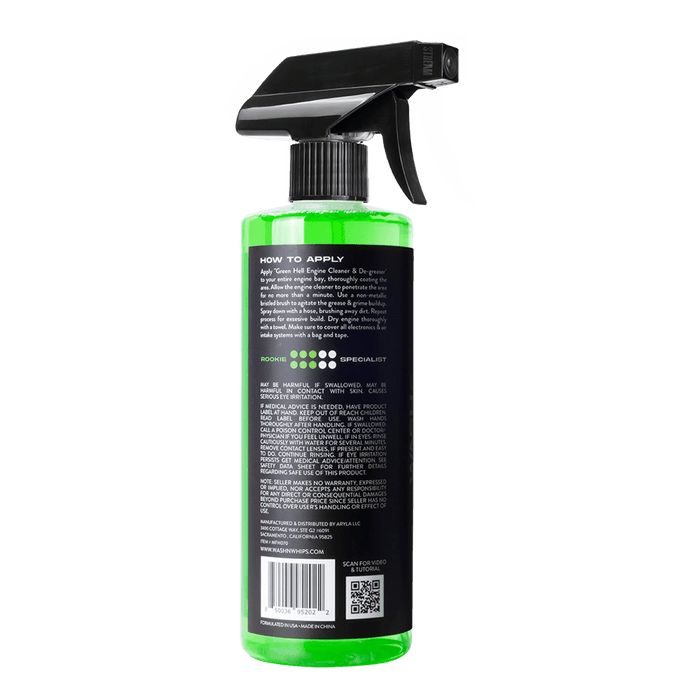 WASH&WHIPS Green Hell Engine Cleaner & Degreaser - LunaticsCo