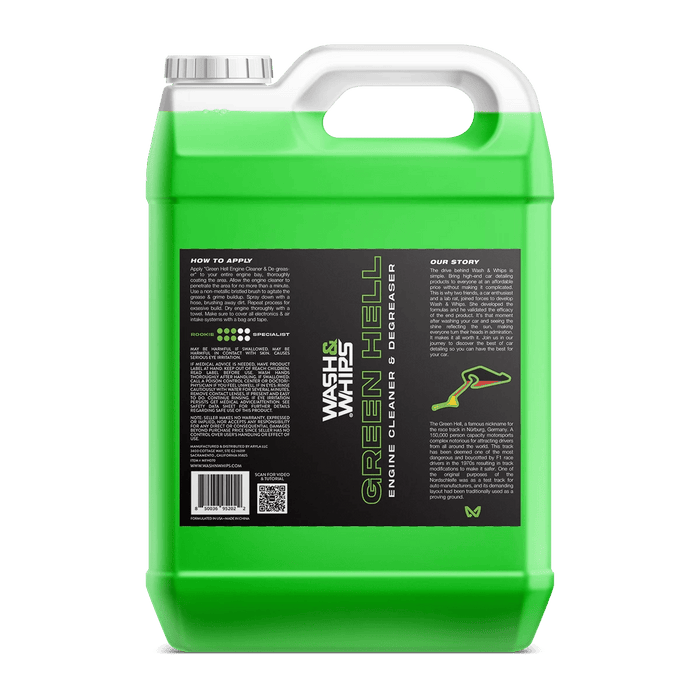 WASH&WHIPS Green Hell Engine Cleaner & Degreaser - LunaticsCo