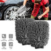 WASH&WHIPS Microfiber Chenille Car Cleaning Mitt - 2pk - LunaticsCo