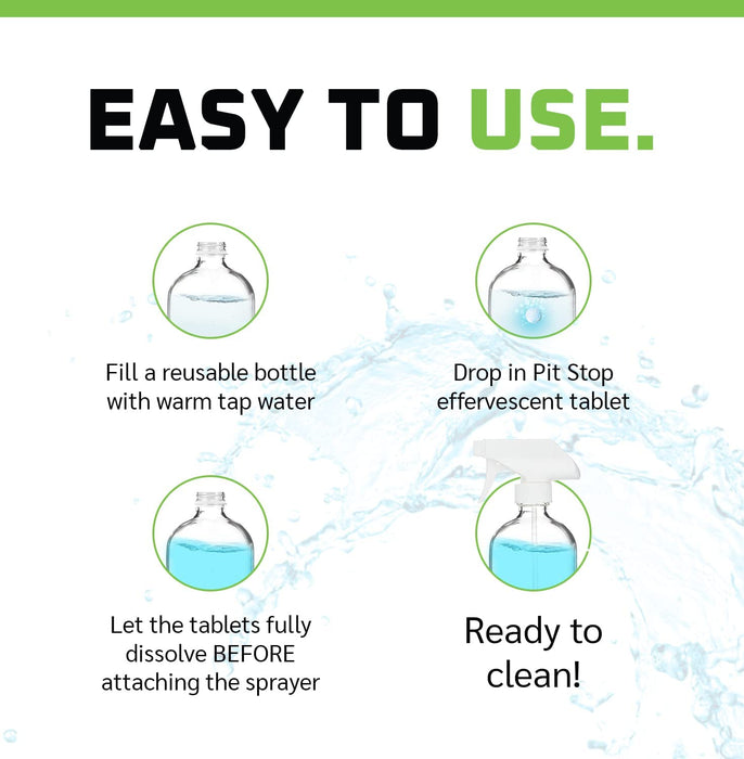 WASH&WHIPS Pit Stop Glass Cleaner / All Surface Cleaner Refill Tablets - LunaticsCo
