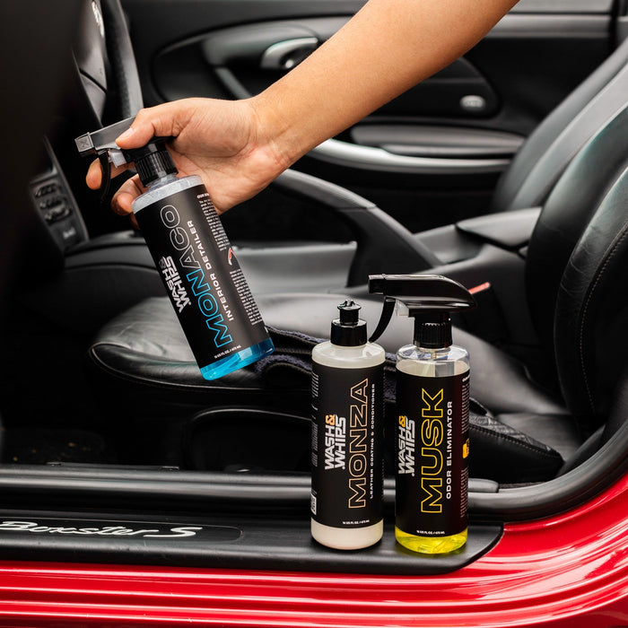 WASH&WHIPS Quick Detailing Pro Kit for Auto Detailing - 16-Piece Complete Car Care Set - LunaticsCo