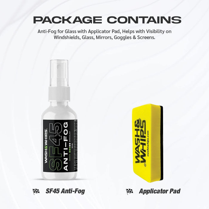 WASH&WHIPS SF45 Anti-Fog For Car Windshields - LunaticsCo