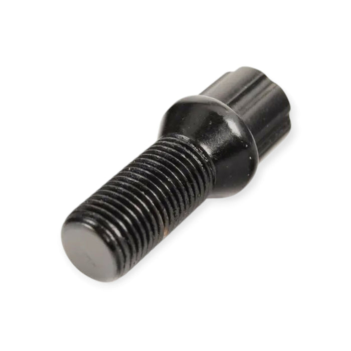 Wheel Mate Mevius Lug Bolt Black 12x1.50 27mm Ball 14mm RAD (QTY 20) - Lunaticsco