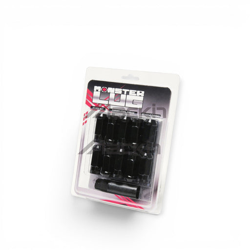Wheel Mate Monster Open End Lug Nut Set of 20 - Black 1/2in - Lunaticsco