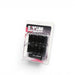Wheel Mate Monster Open End Lug Nut Set of 20 - Black 1/2in - Lunaticsco