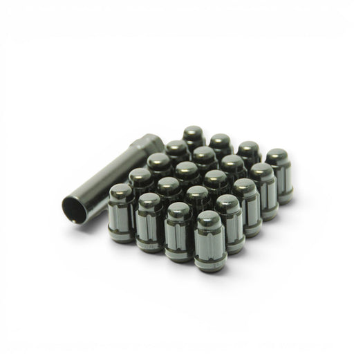 Wheel Mate Muteki Closed End Lug Nuts - Black Chrome 12x1.50 - Lunaticsco