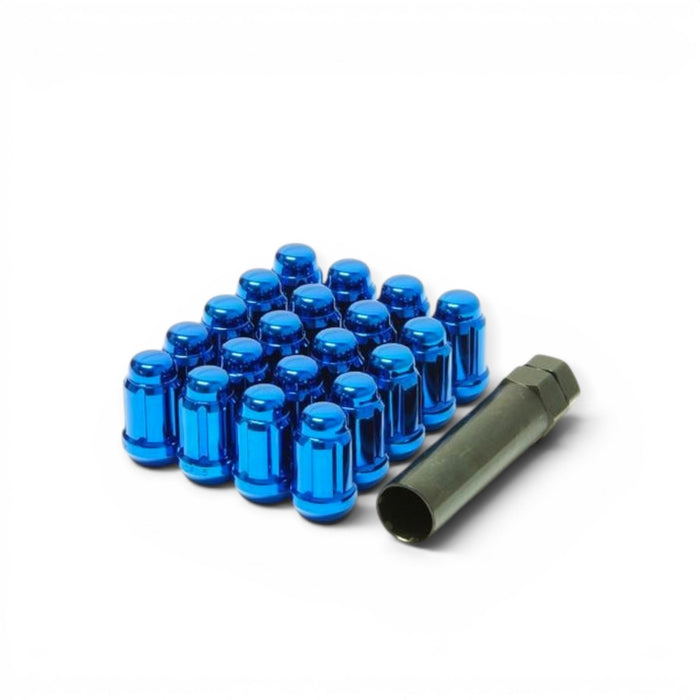 Wheel Mate Muteki Closed End Lug Nuts - Blue 12x1.50 - Lunaticsco