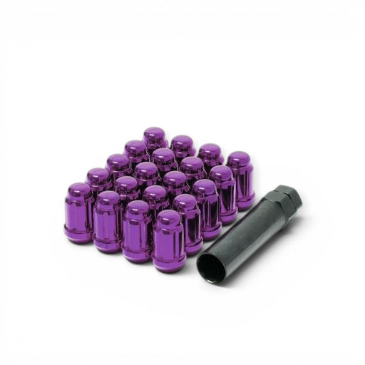 Wheel Mate Muteki Closed End Lug Nuts - Purple 12x1.50 - Lunaticsco