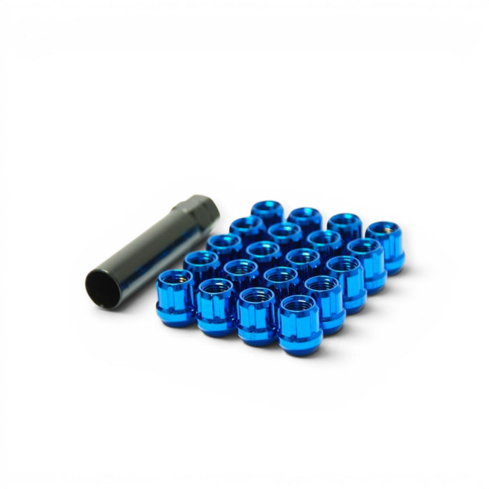 Wheel Mate Muteki Open End Lug Nuts - Blue 12x1.25 - Lunaticsco
