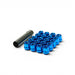 Wheel Mate Muteki Open End Lug Nuts - Blue 12x1.50 - Lunaticsco