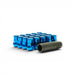 Wheel Mate Muteki SR35 Close End Lug Nuts w/ Lock Set - Blue 12x1.25 35mm - Lunaticsco