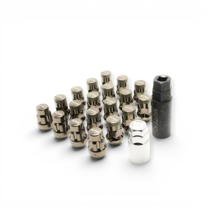 Wheel Mate Muteki SR35 Close End Lug Nuts w/ Lock Set - Chrome 12x1.50 35mm - Lunaticsco