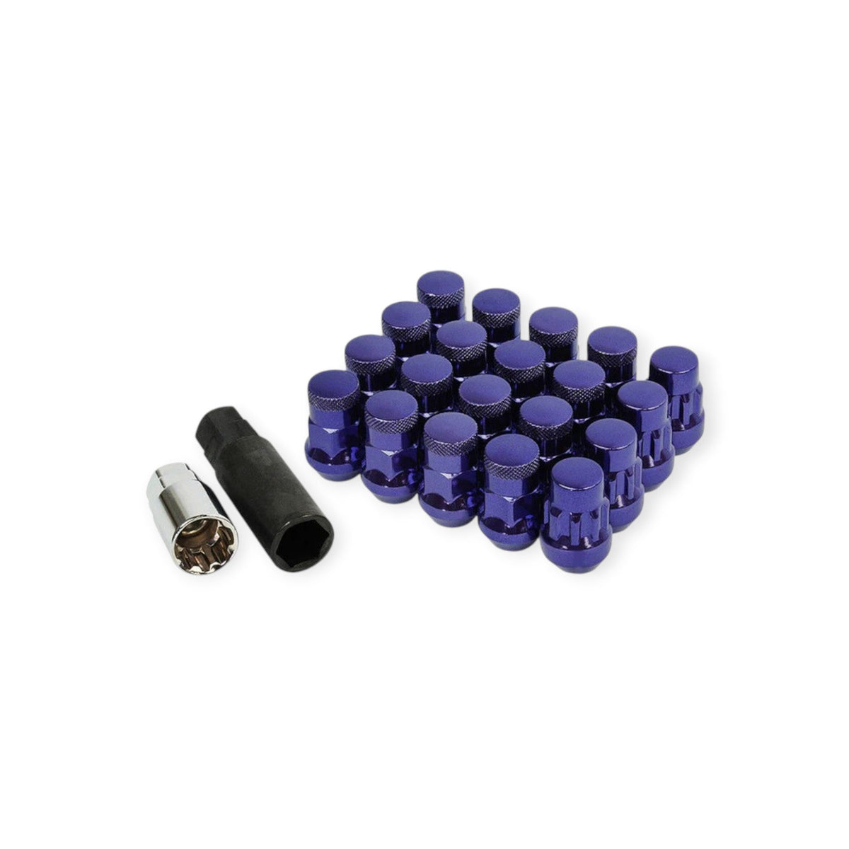Wheel Mate Muteki SR35 Close End Lug Nuts w/ Lock Set - Chrome 12x1.50 35mm main image 0