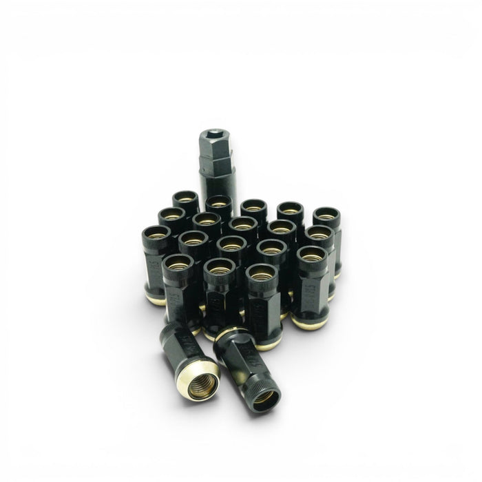 Wheel Mate Muteki SR45R Lug Nut Kit 12x1.25 - Black - Lunaticsco