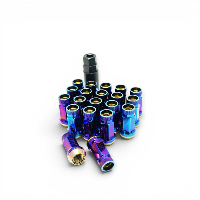 Wheel Mate Muteki SR45R Lug Nut Kit 12x1.5 - Burned Blue - Lunaticsco