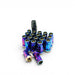 Wheel Mate Muteki SR45R Lug Nut Kit 12x1.5 - Burned Blue - Lunaticsco