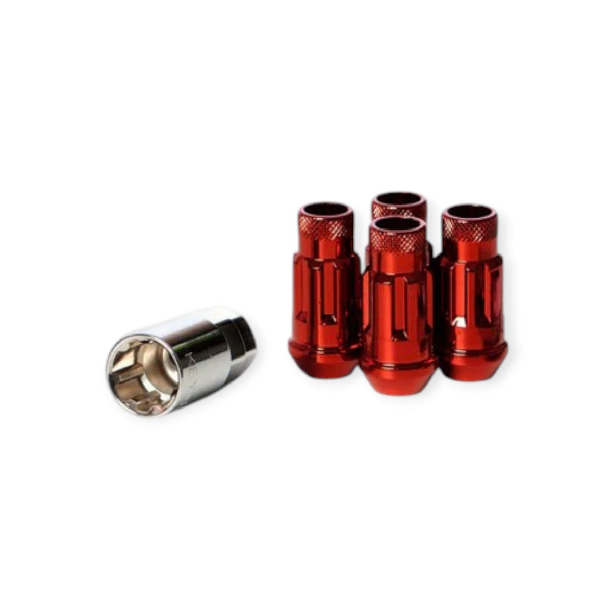 thumbnail image 2 of Muteki SR48 4-Wheel Lock Lug Nuts Set - 12x1.5 Acorn Conical, Open End, Chrome Titanium 2 of 5