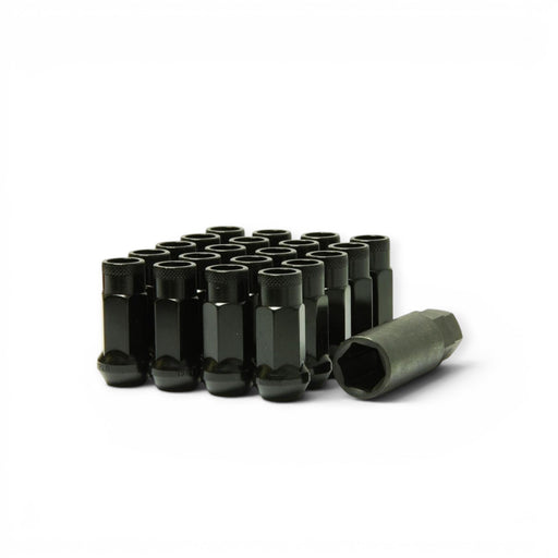 Wheel Mate Muteki SR48 Open End Lug Nuts - Black 12x1.50 48mm - Lunaticsco