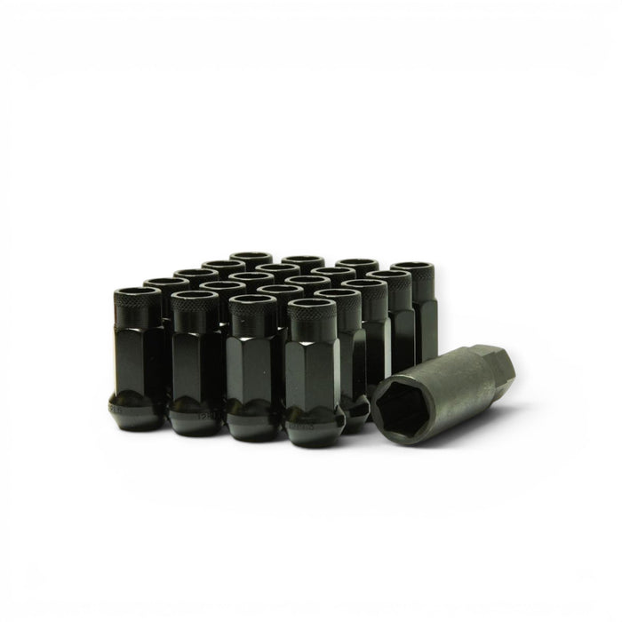 Wheel Mate Muteki SR48 Open End Lug Nuts - Black 12x1.50 48mm - Lunaticsco