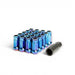 Wheel Mate Muteki SR48 Open End Lug Nuts - Burning Blue Neon 12x1.25 48mm - Lunaticsco
