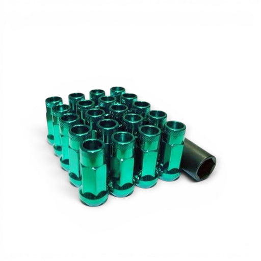 Wheel Mate Muteki SR48 Open End Lug Nuts - Green 12x1.50 48mm - Lunaticsco