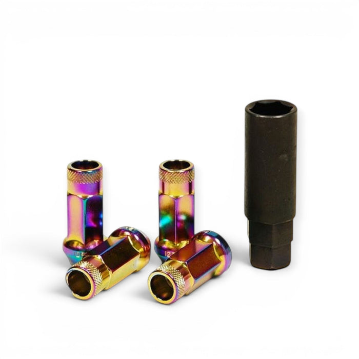 Wheel Mate Muteki SR48 Open End Lug Nuts - Neon 12x1.25 48mm - Lunaticsco