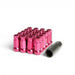 Wheel Mate Muteki SR48 Open End Lug Nuts - Pink 12x1.50 48mm - Lunaticsco