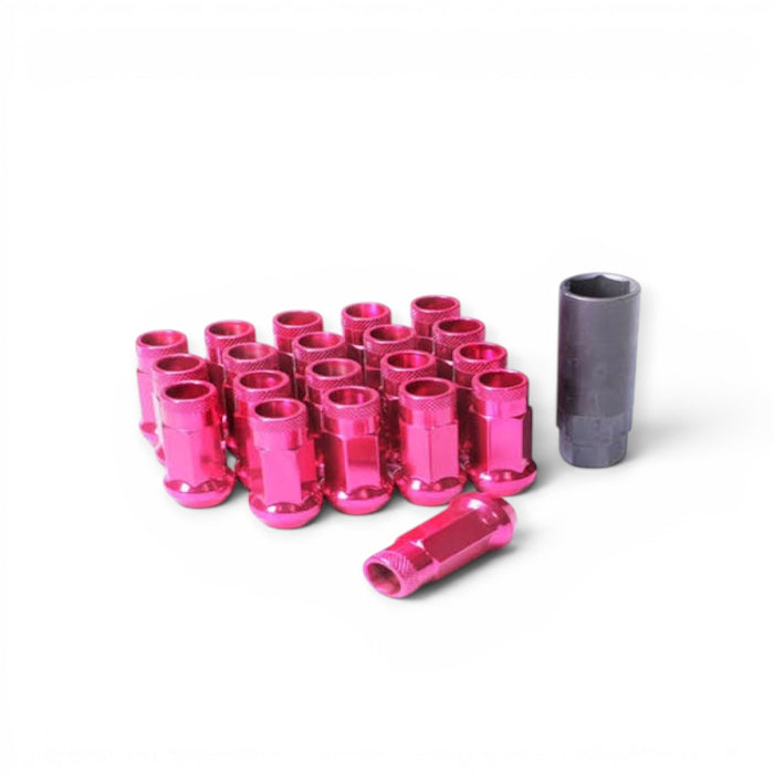 Wheel Mate Muteki SR48 Open End Lug Nuts - Pink 12x1.50 48mm - Lunaticsco