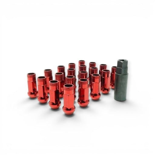 Wheel Mate Muteki SR48 Open End Lug Nuts - Red 12x1.25 48mm - Lunaticsco