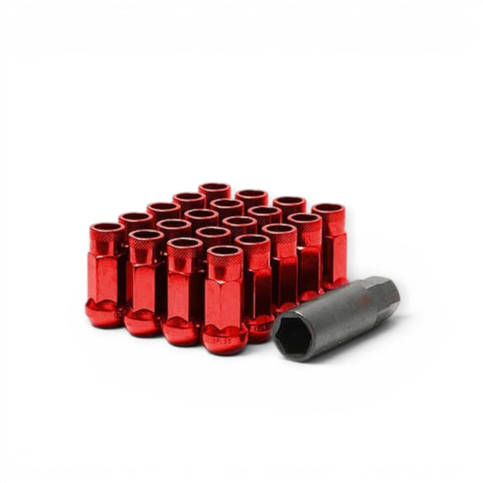 Wheel Mate Muteki SR48 Open End Lug Nuts - Red 12x1.25 48mm - Lunaticsco