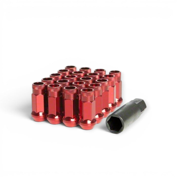 Wheel Mate Muteki SR48 Open End Lug Nuts - Red 12x1.50 48mm - Lunaticsco