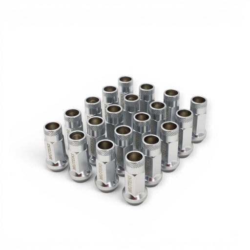 Wheel Mate Muteki SR48 Open End Lug Nuts - Satin Silver 12x1.25 48mm - Lunaticsco